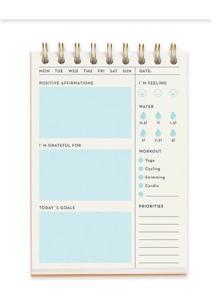 Inhale Exhale Daily Wellness Planner Telli Günlük Planlayıcı fiyatları