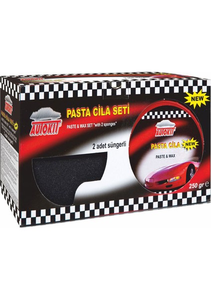Autokit Pasta Cila 300 gr 2 Adet Sünger Set