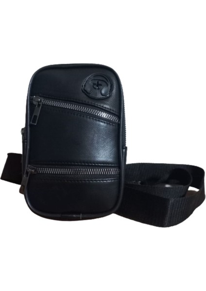 Hakiki Deri Siyah Omuz Çantası, Şık ve Zarif Tasarım