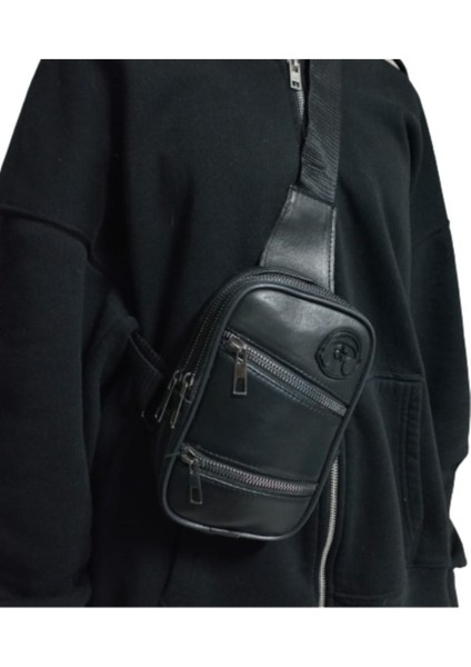 Hakiki Deri Siyah Omuz Çantası, Şık ve Zarif Tasarım modelleri