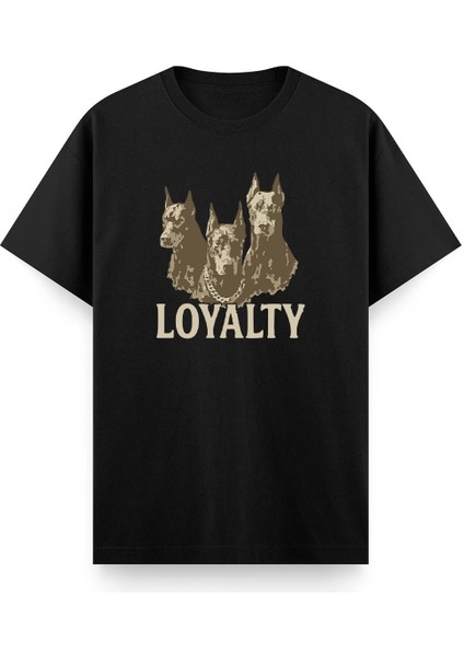 Loyalty Ön Baskılı Bisiklet Yaka Unisex Tshirt