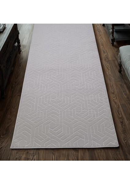 Dinar Armoni Kaymaz Tabanlı Kesme Kabartmalı Salon Koridor Mutfak Hali Açık Bej fırsatları