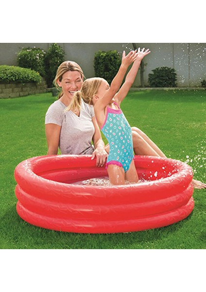 Üç Halka Yuvarlak Şişme Çocuk Havuzu