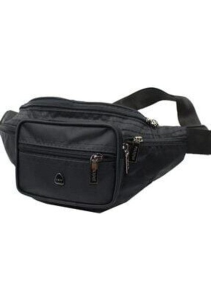 Şık Çok Gözlü Kumaş Bel Çantası Siyah, Pratik ve Hafif Tasarım fiyatları