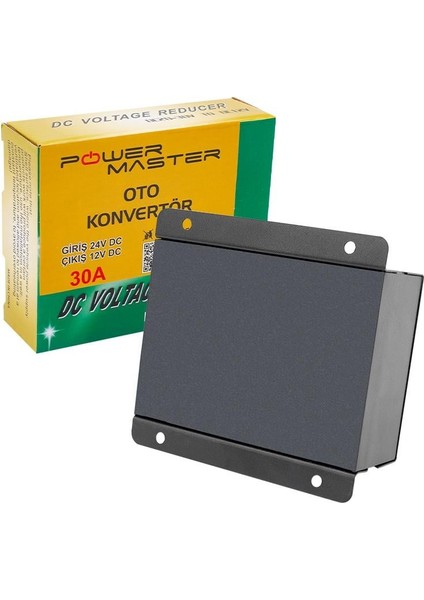 Powermaster PM-8202 24V Dc 12V Dc 30 Amper Oto Konvertör 24 Voltu 12 Volta Çevirici Düşürücü Konvertör Tır Otobüs Için modelleri