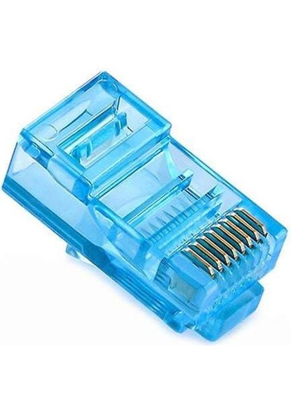Powermaster PM-22702 RJ45 RJ45 Cat6 8p/8c Mavi Soket (100'LÜ Paket)