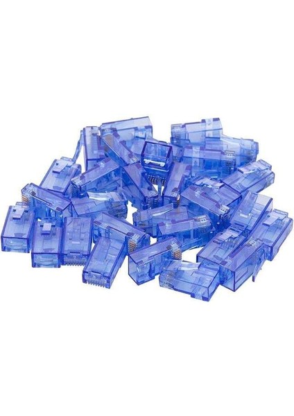 Powermaster PM-22702 RJ45 RJ45 Cat6 8p/8c Mavi Soket (100'LÜ Paket) fiyatları