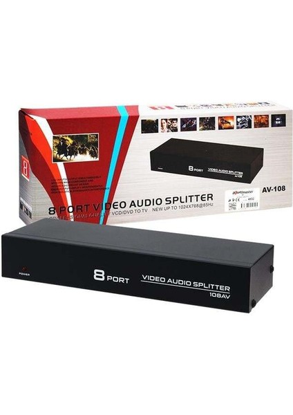 Powermaster 8 Port Video Audio Splitter fiyatları