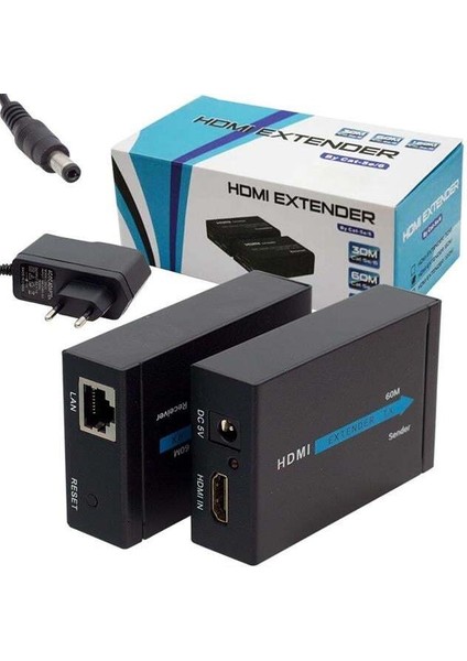 Powermaster HDMI To Cat5-Cat6 Extender 60 Metre Uzatıcı PM-18232 modelleri