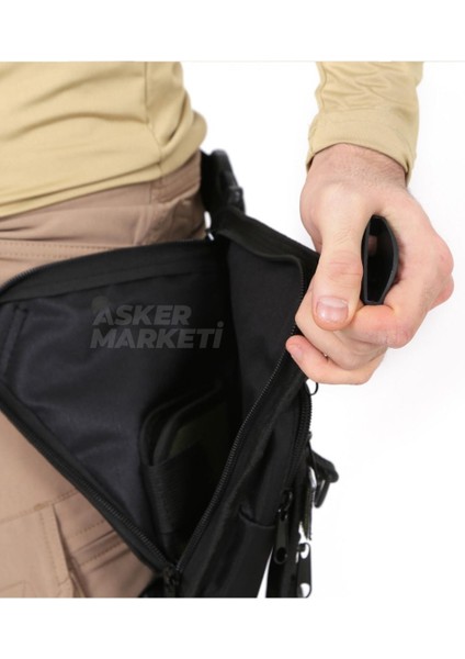 Şık Siyah Boyun ve Bel Askılı Taşıma Çantası fiyatları