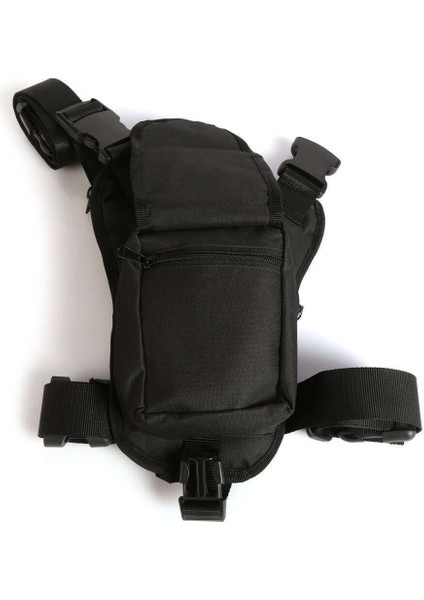 Şık Siyah Boyun ve Bel Askılı Taşıma Çantası