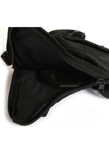 Şık Siyah Boyun ve Bel Askılı Taşıma Çantası