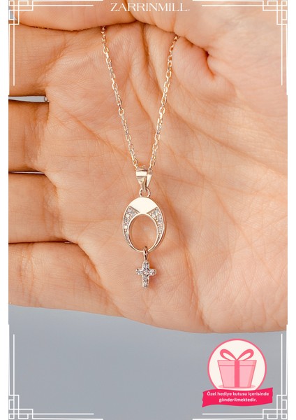 925 Ayar Gümüş T Taşlı Model Kolye Zirkon Taşlı Su Yolu Rodyum Kaplama modelleri