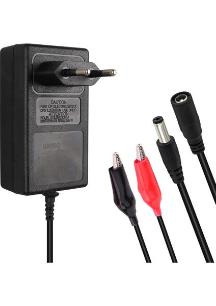 Weko 14.4 Volt 2 Amper 5.5x2.5 mm Uçlu Krokodil Aparatlı Akü Şarj Cihazı Aleti WK-29111