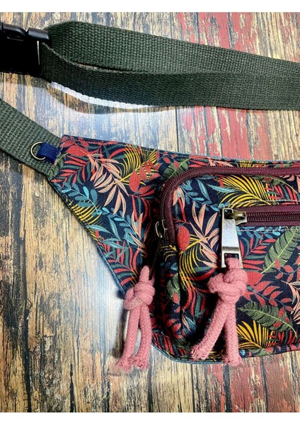 Yeşil Bohem Etnik Günlük Seyahat Bel Çantası Çok Cepli Suya Dayanıklı fiyatları