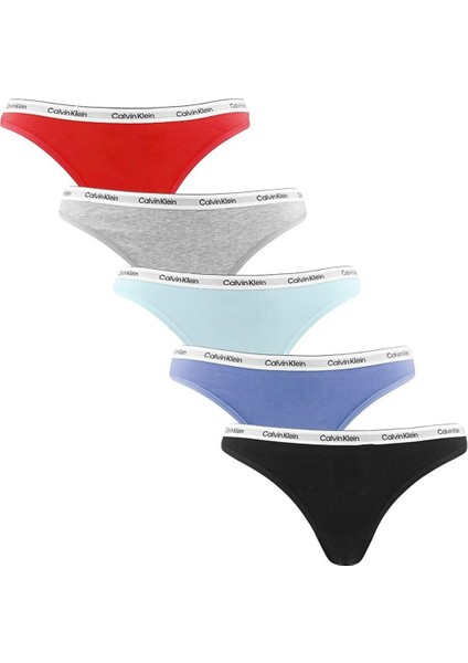 Calvın Kleın Kadın 5 Li Tanga QD5221E-W9V