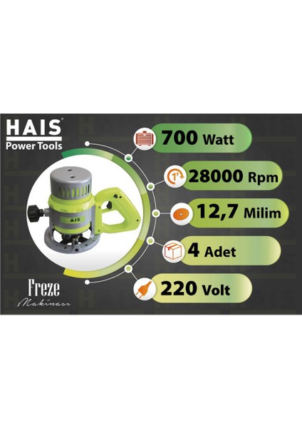 Hais Tek Kol El Freze 700 Watt JL3601 fiyatları