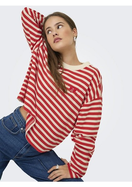 Lıvına Çizgili Kadın Sweat 15359682 fiyatları