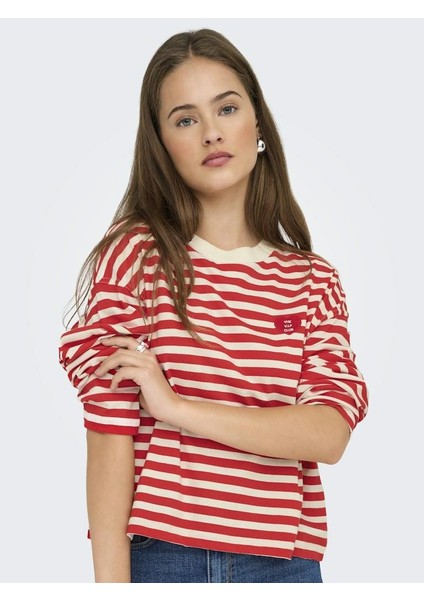 Lıvına Çizgili Kadın Sweat 15359682 modelleri