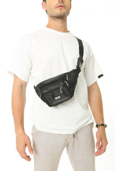 Kapsamlı ve Şık Çapraz Göğüs ve Bel Çantası, Çok Gözlü, Unisex Kullanım.