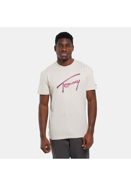 Tommy Hılfıger Erkek T-Shırt DM0DM21109-ACG