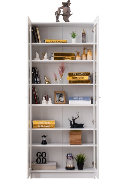 Kitaplık, Lotus Kitaplık, 2 Kapaklı Cam Kapaklı Kitaplık indirimleri