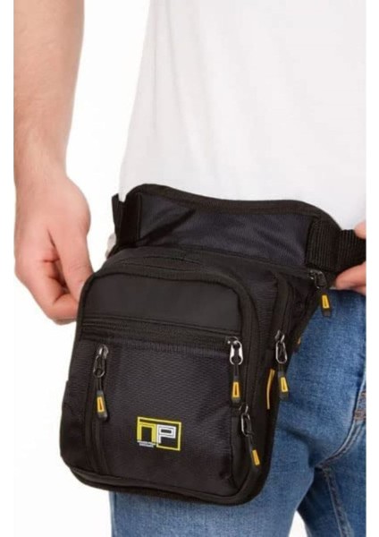 Unisex Çok Fonksiyonlu Bel ve Omuz Çantası, Kamp ve Yürüyüş Için Uygun Siyah fiyatları