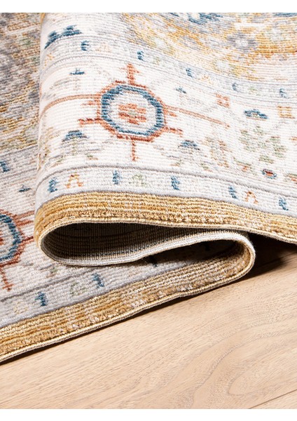 Sofia, Vintage Desenli Sanatsal Cross Dokuma Salon ve Oturma Odası Halısı fiyatları