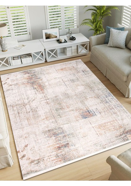 Sofia, Vintage Desenli Sanatsal Cross Dokuma Salon ve Oturma Odası Halısı