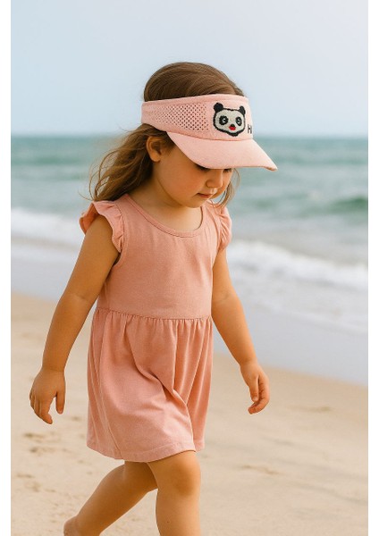 Kız Çocuk Şapkası Sevimli Hayvan Figürlü Yarım Şapka