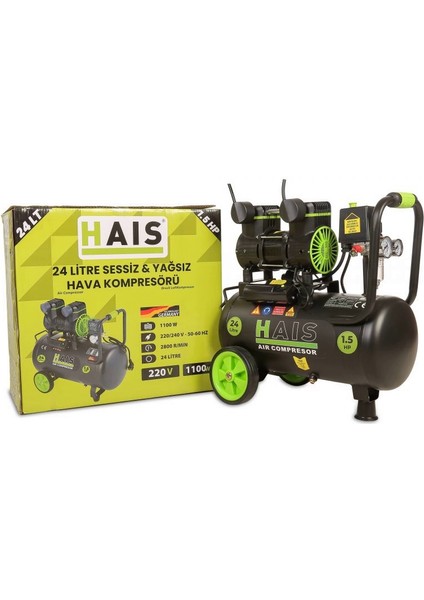 Hais Hava Kompresörü 24 Litre 1.5hp modelleri