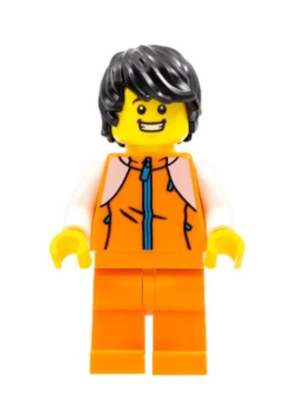 Minifigür Man Orange Tracksuit HOL267