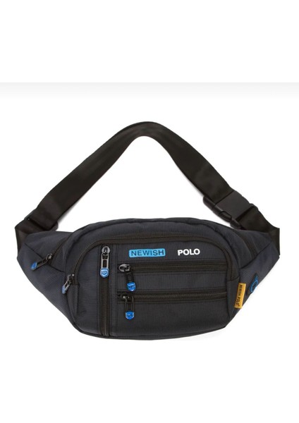 Siyah 6 Gözlü Kulaklık Çıkışlı Su Geçirmez Omuz ve Bel Çapraz Çanta fırsatları