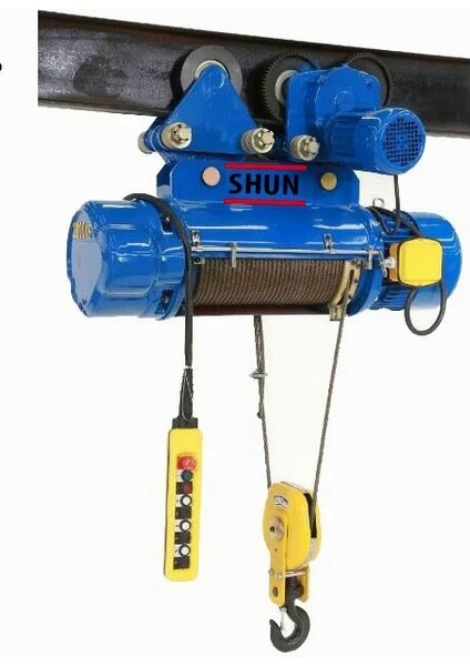 Shun 3000 kg Profesyonel 4 Hareketli Kılavuzlu Vinç 12M