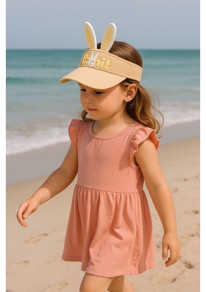 Kız Çocuk Şapkası Sevimli Hayvan Figürlü Yarım Şapka