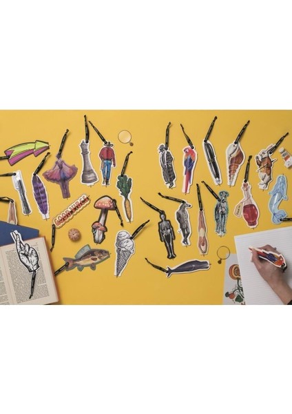 Eclectionery Flat Kalemli Kitap Ayracı - El fiyatları