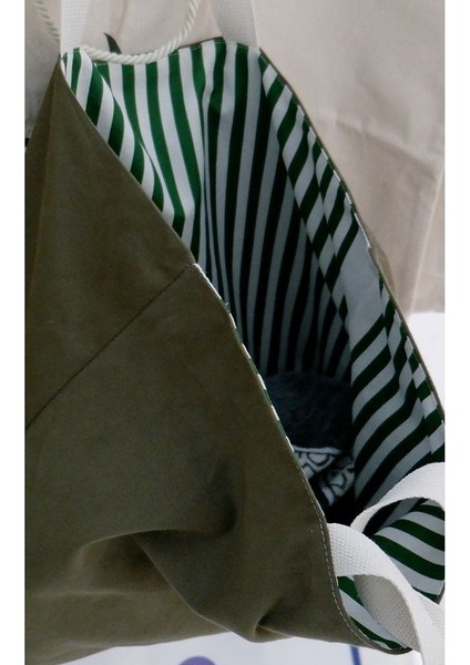 çift Yön Kullanılabilen Canvas Çok Amaçlı Plaj Çanta indirimleri