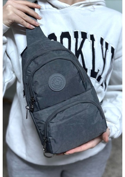 Unisex Günlük Kullanışlı Çapraz Bel Çantası GRY3300 Gri, Şık ve Hafif Tasarım. fiyatları