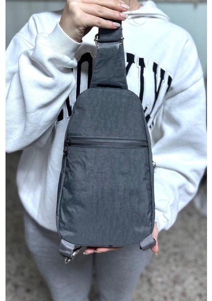 Unisex Günlük Kullanışlı Çapraz Bel Çantası GRY3300 Gri, Şık ve Hafif Tasarım. modelleri