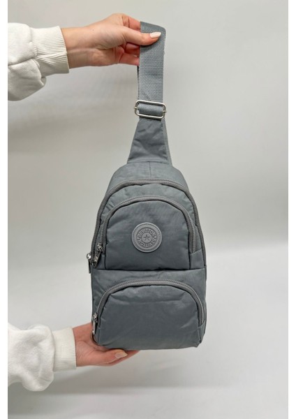 Unisex Günlük Kullanışlı Çapraz Bel Çantası GRY3300 Gri, Şık ve Hafif Tasarım. fırsatları