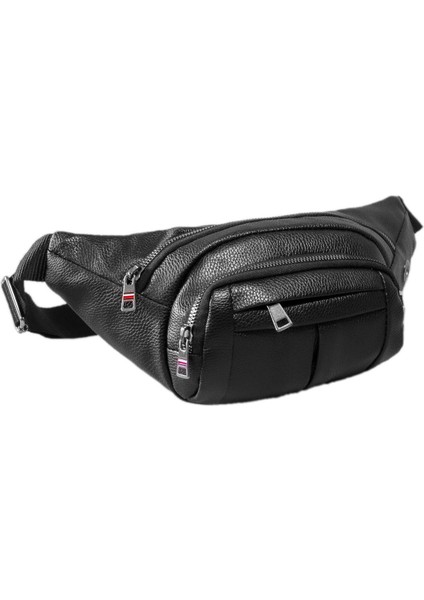 Şık Suni Deri Bel ve Göğüs Çantası, Siyah, Hafif ve Kullanışlı, Modern Tasarım indirimleri