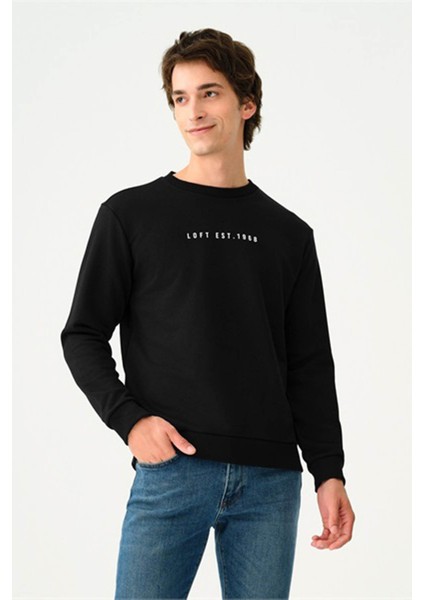 Siyah Erkek Sweatshirt LF2037100