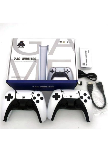 M15 Retro Oyun Konsolu 64GB 20000+OYUN 4K Yüksek Çözünürlüklü Video Oyunu 20+Emülatör Gba Ps1 Arcade