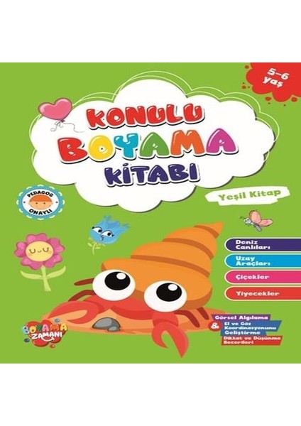 Konulu Boyama - Yeşil (5-6 Yaş)