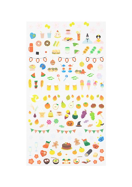 Sticker Season Food Pattern