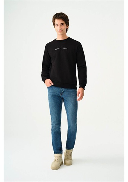 Siyah Erkek Sweatshirt LF2037100 fiyatları
