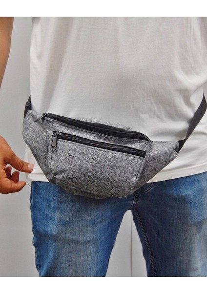 Gri Çok Amaçlı Çanta, Bel ve Omuz Kullanımı, Cepli, Çapraz Tasarım fırsatları