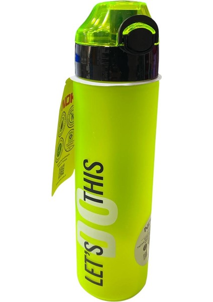 Noki Su Matarası Tritan Auto Kapak Soft Touch Askılı 630 ml