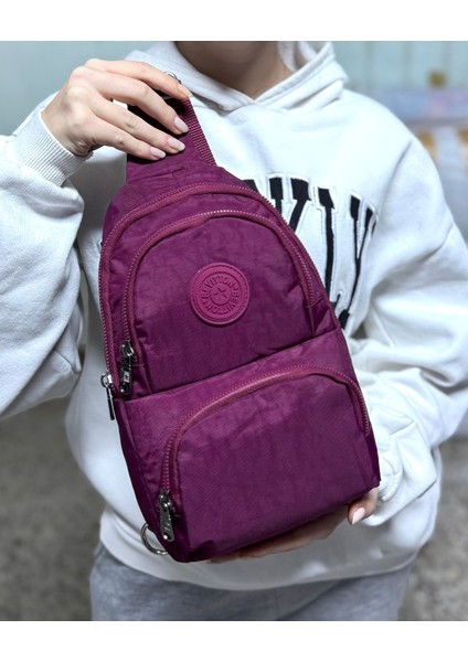 Şık Bordo Günlük Unisex Bel Çantası, Hafif ve Kullanışlı Tasarım fiyatları