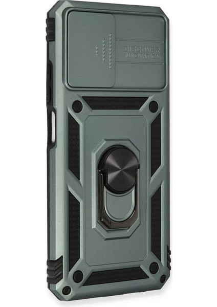 Xiaomi Redmi Note 10 Kılıf Pars Lens Yüzüklü Silikon - Yeşil - ALVN8439-1012 fiyatları